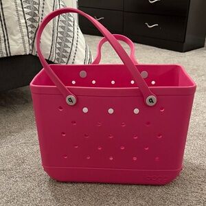 Bogg Bag Original Large Hot Pink Beach Tote Bag